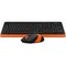 Фото - Комплект (клавіатура, мишка) бездротовий A4Tech Fstyler FG1010 Orange USB | click.ua