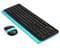 Фото - Комплект (клавиатура, мышь) беспроводной A4Tech FG1010 Black/Blue | click.ua