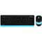 Фото - Комплект (клавиатура, мышь) беспроводной A4Tech FG1010 Black/Blue | click.ua