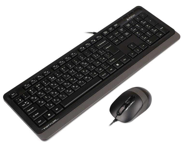 Комплект (клавиатура, мышь) A4Tech F1010 Black/Grey