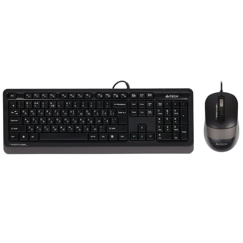 Комплект (клавиатура, мышь) A4Tech F1010 Black/Grey