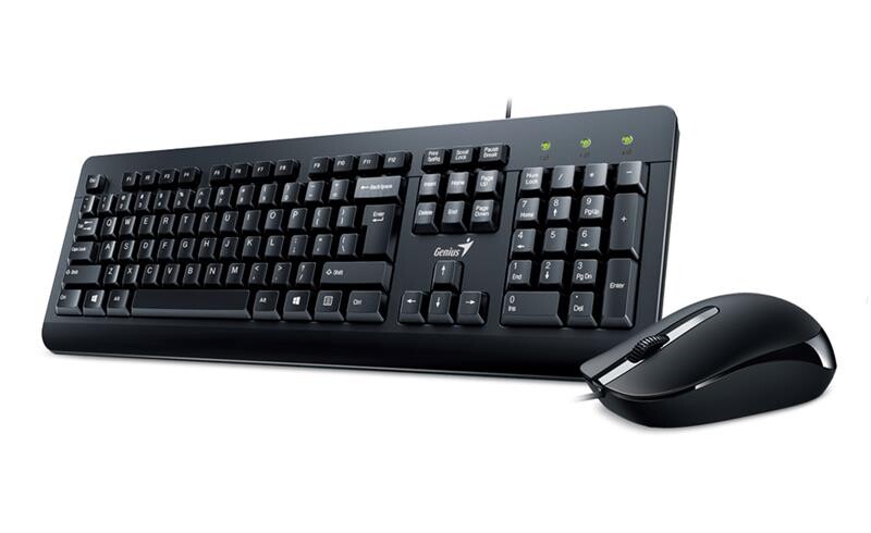 Комплект (клавиатура, мышь) Genius KM-160 UKR Black (31330001419)