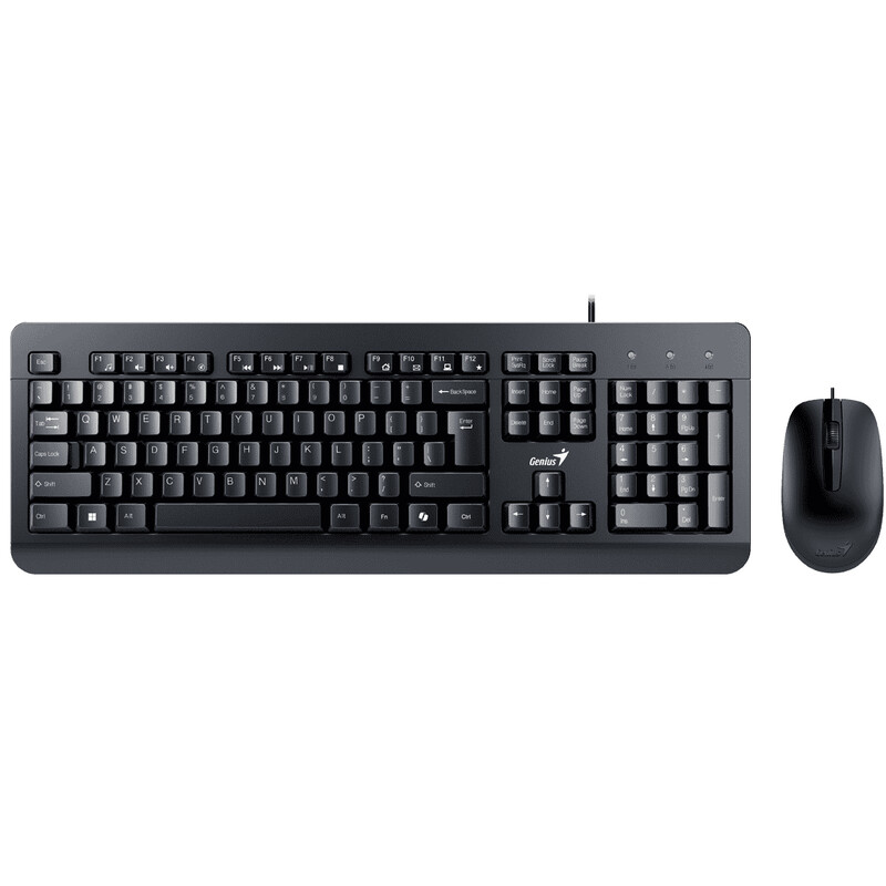 Комплект (клавиатура, мышь) Genius KM-160 UKR Black (31330001419)
