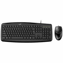 Комплект (клавіатура, миша) Genius KM-200 Ukr Black (31330003410)