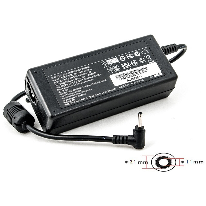 Блок живлення PowerPlant для ноутбука Asus 220V, 19V 45W 2.37A, 3.0х1.1мм (AS45F3011)