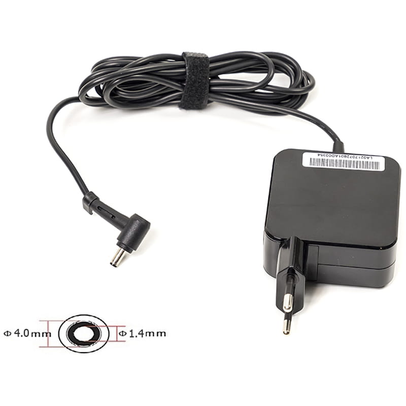 Блок живлення PowerPlant для ноутбука Asus 220V, 19V 45W 2.37A, 4.0х1.4мм, wall mount (AS45F4014)