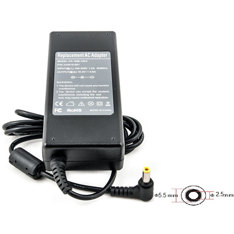 Блок живлення PowerPlant для ноутбука HP 220V, 18.5V 90W 4.9A, 5.5х2.5мм (HP90E5525)