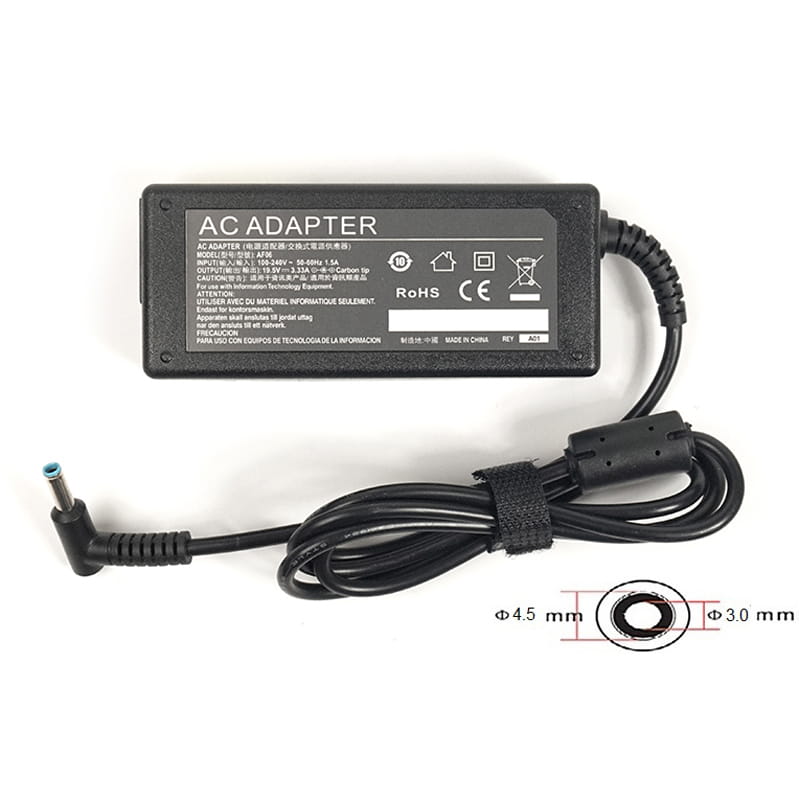 Блок живлення PowerPlant для ноутбука HP 220V, 19.5V 65W 3.33A, 4.5х3.0мм (HP65G4530)