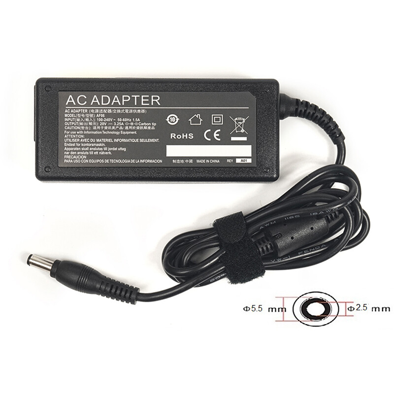 Блок живлення PowerPlant для ноутбука IBM/Lenovo 220V, 20V 65W 3.25A, 5.5х2.5мм (IB65H5525)