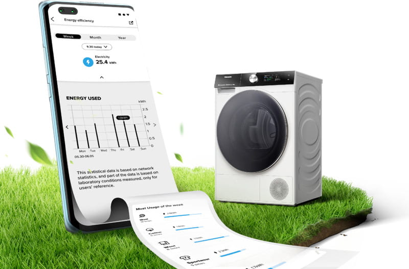 Сушильная машина Hisense DH7S107BW
