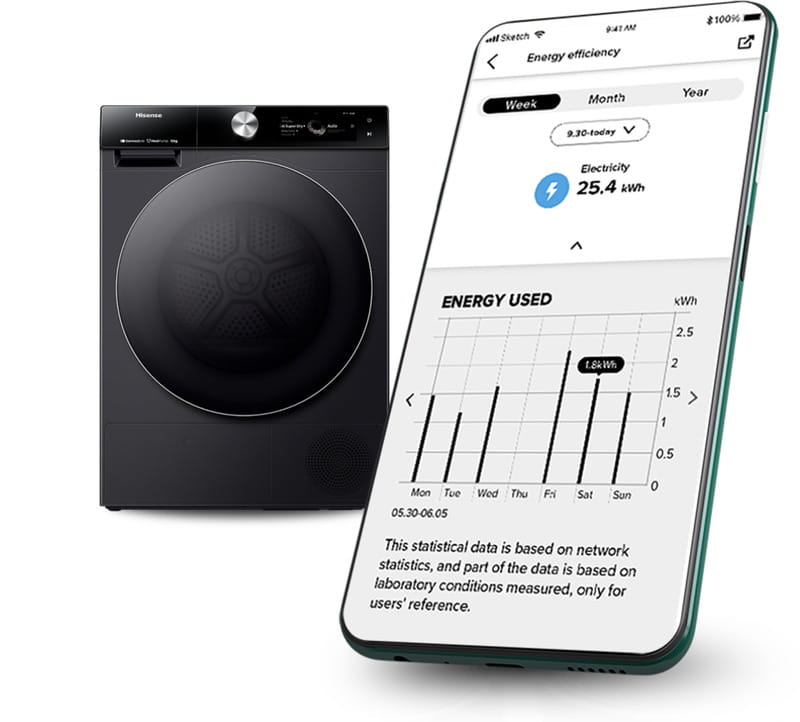 Сушильная машина Hisense DH7S107BW