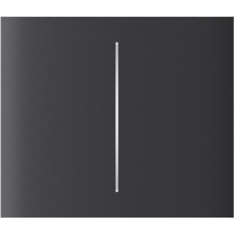 Кнопка центральна для двоклавішного вертикального вимикача Ajax CenterButton Vertical (2-gang) for LightSwitch Jeweller Graphite
