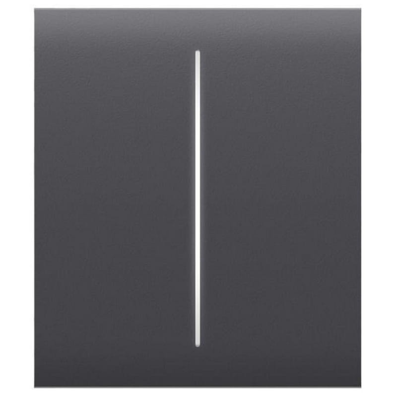 Кнопка центральная для двухклавишного выключателя Ajax CenterButton (2-gang) for LightSwitch Jeweller Graphite