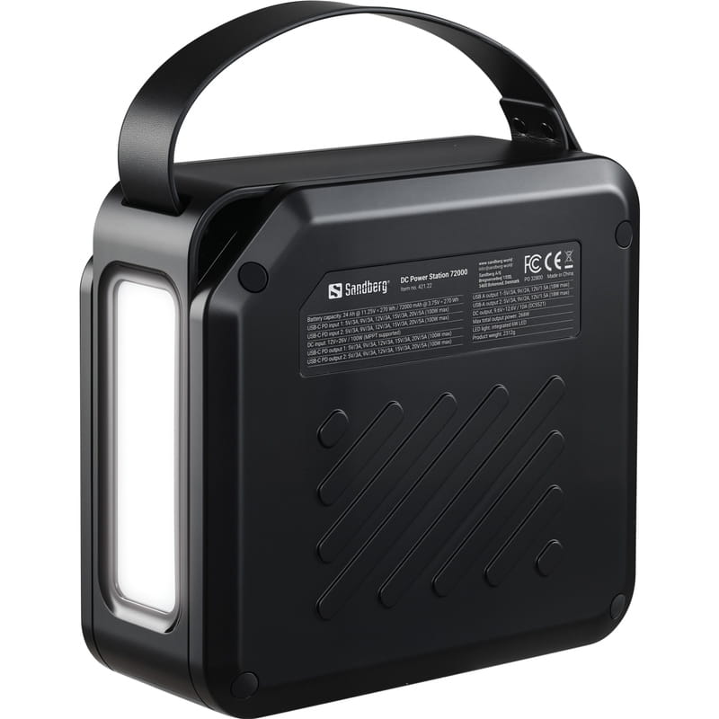 Універсальна мобільна батарея Sandberg DC Power Station 72000mAh Black (421-22)