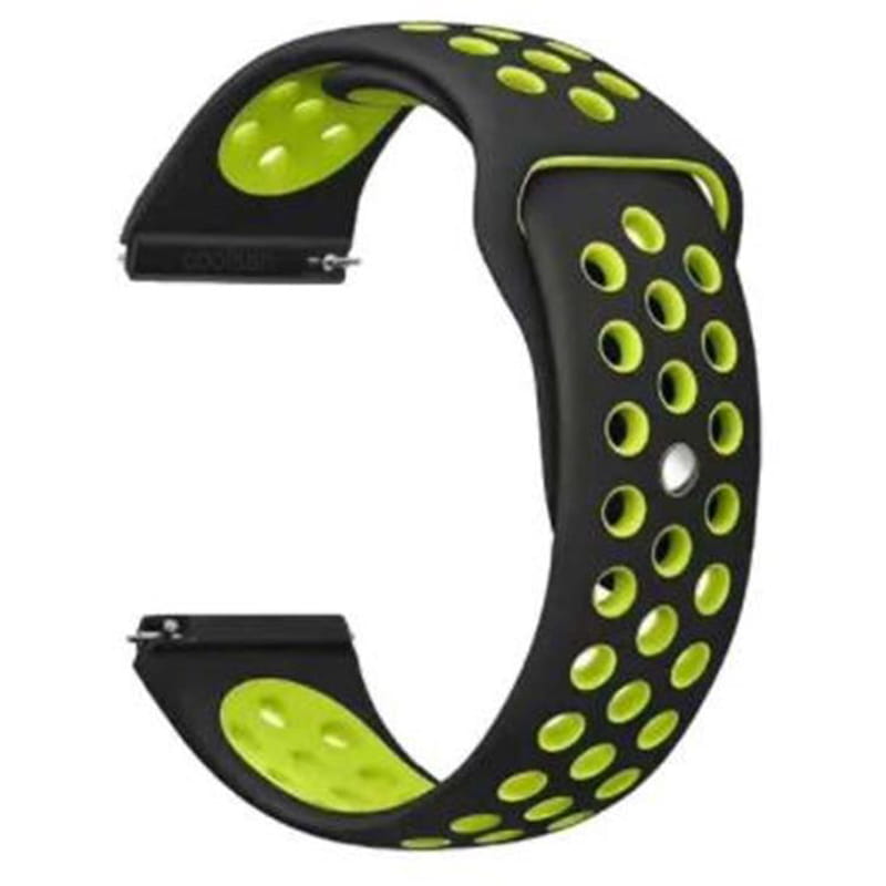 Ремешок BeCover Nike Style для Amazfit Stratos 1/2/2S/3/GTR 2/GTR 47mm/GTR Lite 47mm/Nexo/Pace Black-Yellow (705814)