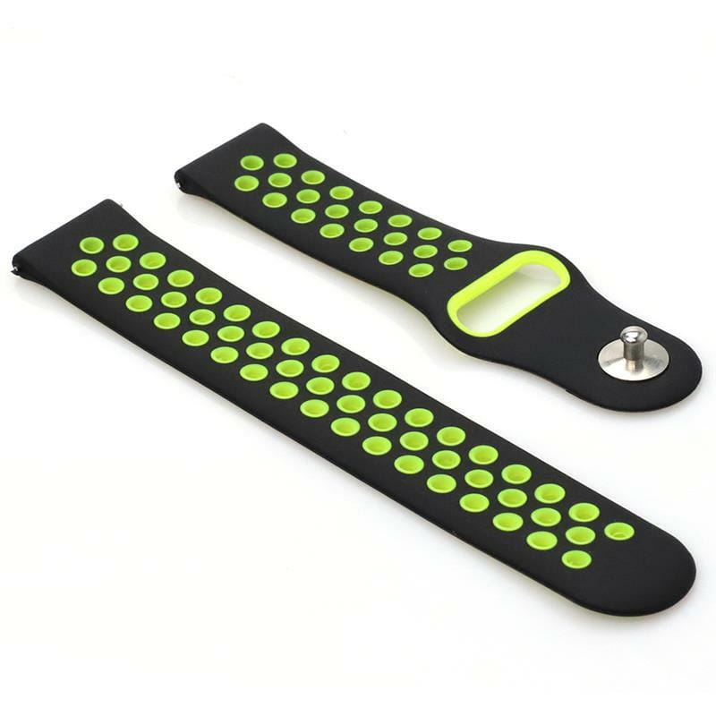 Ремешок BeCover Nike Style для Amazfit Stratos 1/2/2S/3/GTR 2/GTR 47mm/GTR Lite 47mm/Nexo/Pace Black-Yellow (705814)