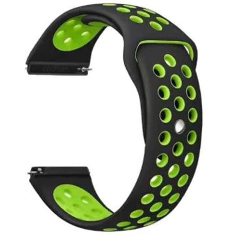 Ремешок BeCover Nike Style для Samsung Galaxy Watch 46mm/Watch 3 45mm/Gear S3 Classic/Gear S3 Frontier Black-Green (705784)