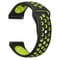 Фото - Ремінець BeCover Nike Style для Samsung Galaxy (20mm)/Watch 5/ Watch 4 40/44mm/Watch 4 Classic 42mm/Watch Active/Active 2 40/44mm/Watch 3 41mm/Gear S2/Classic/Gear Sport Black-Yellow (705697) | click.ua