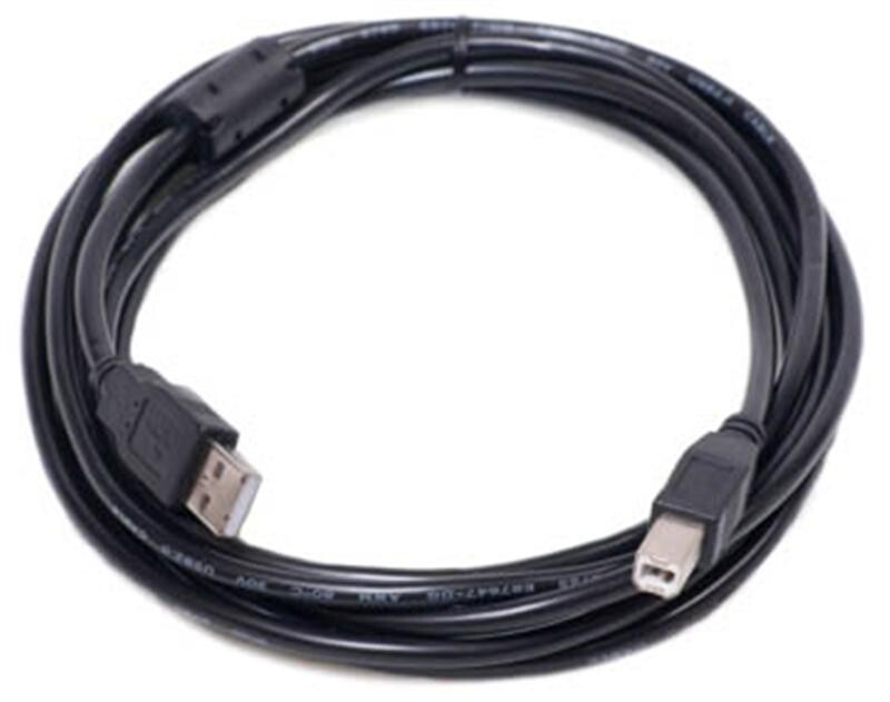 Кабель PowerPlant (KD00AS1221) USB2.0(AM)-USB2.0(BM), 3м, Black, one ferrite