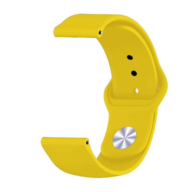 Силиконовый ремешок BeCover для Xiaomi Amazfit Bip/Bip Lite/Bip S Lite/GTR 42mm/GTS/TicWatch S2/TicWatch E Yellow (706201)