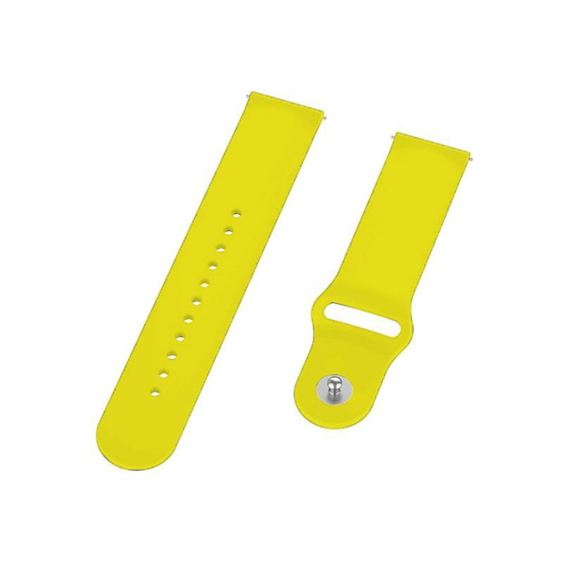 Силиконовый ремешок BeCover для Xiaomi Amazfit Bip/Bip Lite/Bip S Lite/GTR 42mm/GTS/TicWatch S2/TicWatch E Yellow (706201)