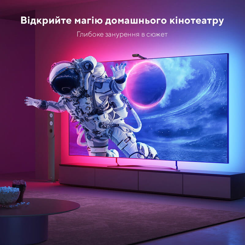 Світлодіодна стрічка розумна Govee H605C Envisual TV Backlight T2 with Dual Cameras 55-65` RGBIC, 3.6 м, Black (H605C311)