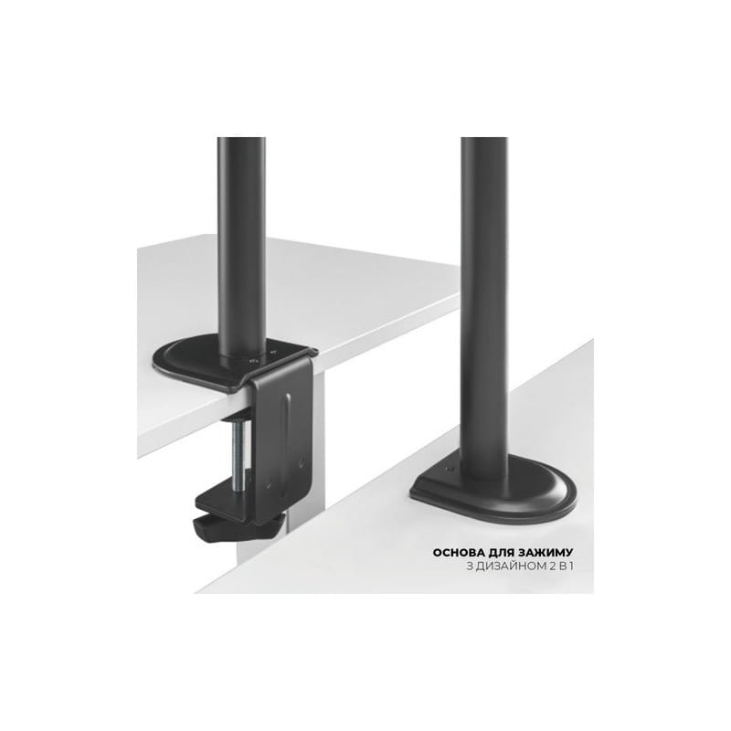 Настільне кріплення для монітора Brateck LDT66-C024 17-32" Black (VESA100х100)