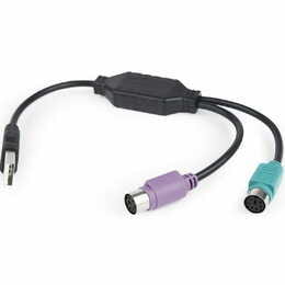 Контролер Cablexpert (UAPS12-BK), USB 1.1/2 x PS/2, 0.3 м, чорний