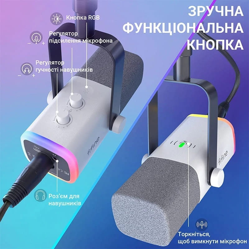 Микрофон Fifine AM8TW White