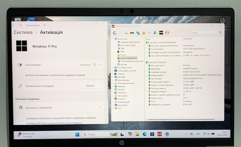 Ноутбук HP ProBook 440 G9 / 14" FullHD IPS / i3-1215U / 8GB / 128GB SSD / Win11Pro - Б/в