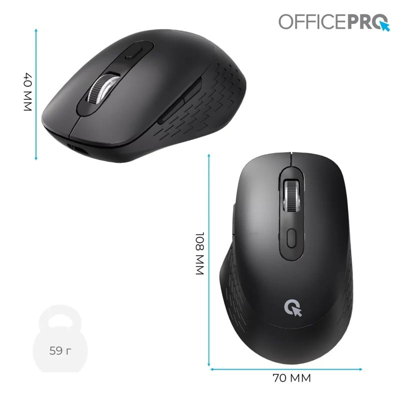 Мышь беспроводная OfficePro M265B Black