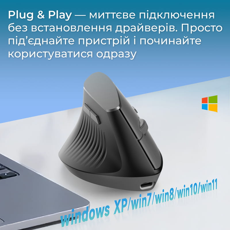 Миша бездротова Ajazz i-300 Black (i300-B)