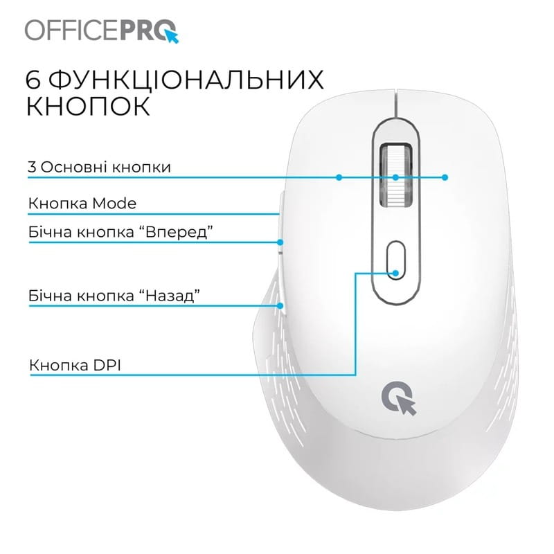 Мышь беспроводная OfficePro M265W White