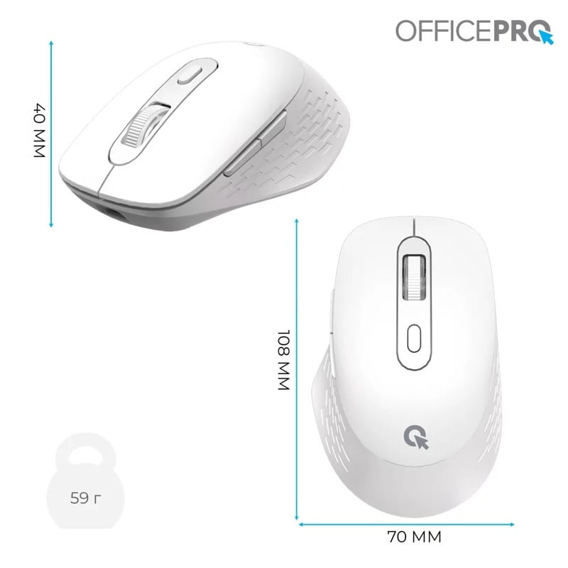 Мышь беспроводная OfficePro M265W White