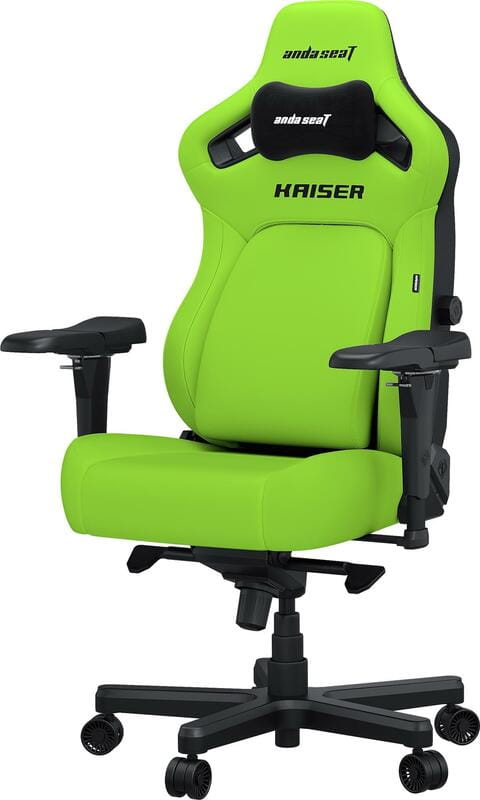 Кресло для геймеров Anda Seat Kaiser 4 Size XL Cyber Green PVC (AD12YDDC-XLL-20-C-PV/C-01)