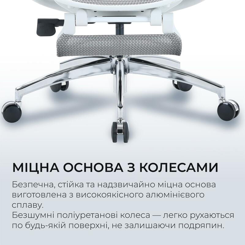 Крісло офісне Sihoo Doro C300L Mesh White with footrest (Doro-C300L-A3-102-JT)
