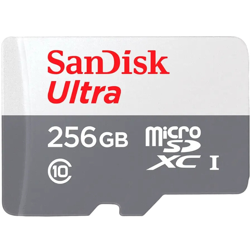 Карта памяти MicroSDXC 256GB UHS-I Class 10 SanDisk Ultra R100/W10MB/s (SDSQUNR-256G-GN3MN)