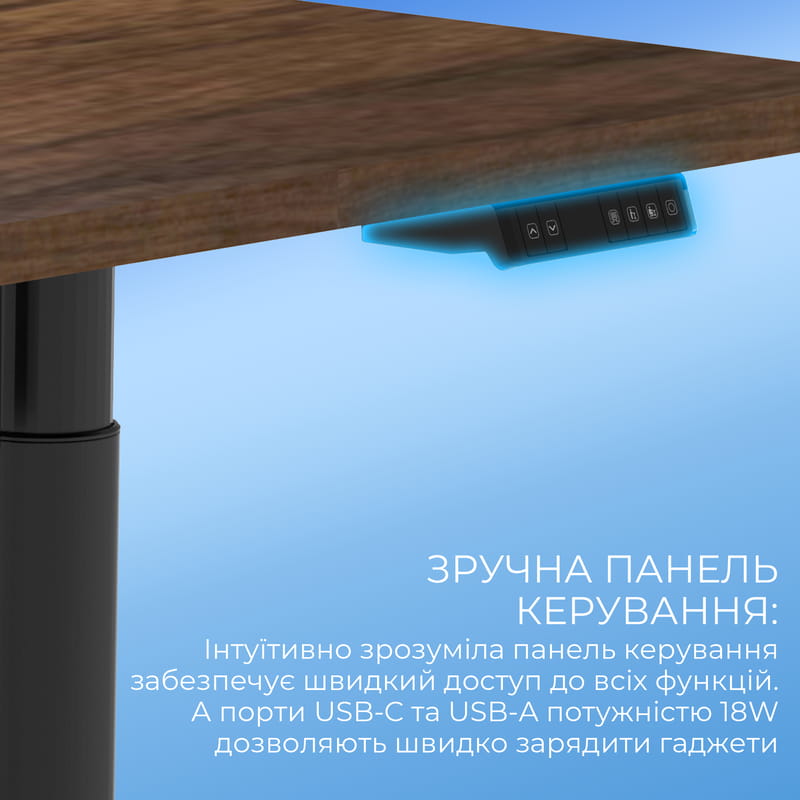Компьютерный стол Sihoo D05 Walnut/Black (D05-104/D05-107)
