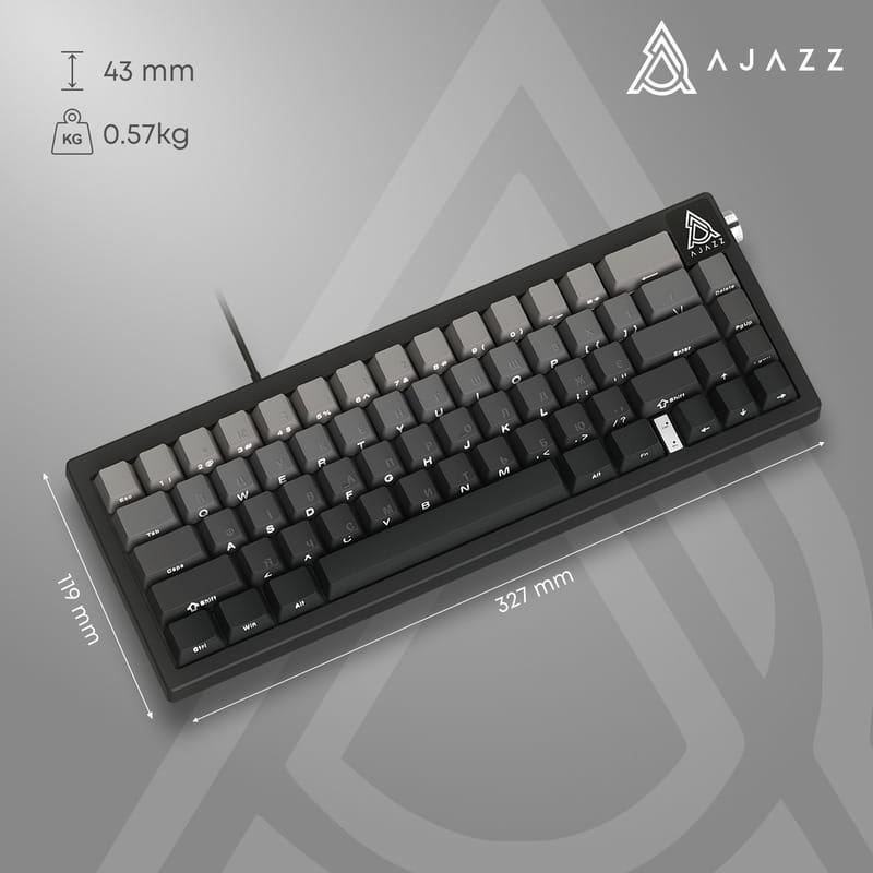Клавиатура Ajazz AK650 Day Dream Switch Gradient Black USB-C (AK650-DD-BG)