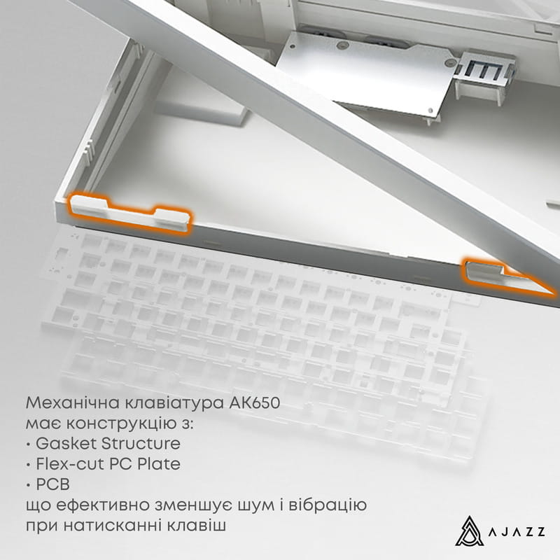 Клавиатура Ajazz AK650 Day Dream Switch Gradient Black USB-C (AK650-DD-BG)