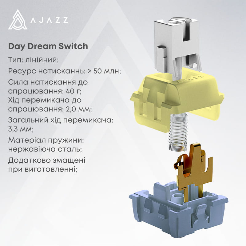 Клавиатура Ajazz AK650 Day Dream Switch Gradient Black USB-C (AK650-DD-BG)