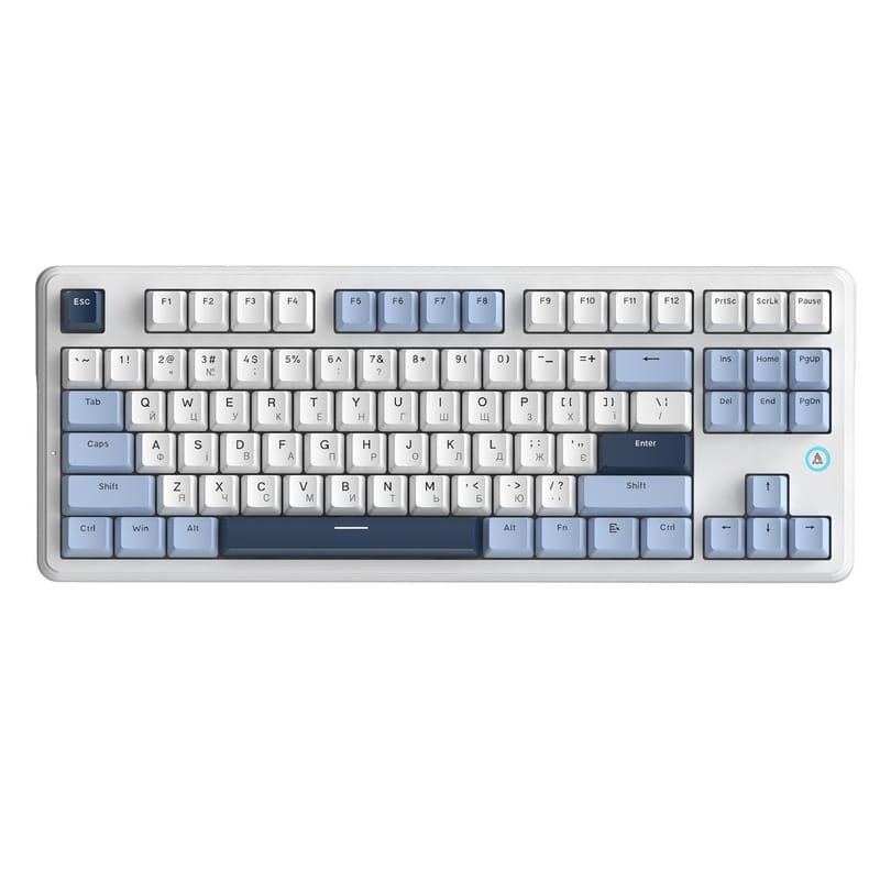 Клавиатура Ajazz AK870 V2 Flying Fish Switch White USB-C (AK870-V2-FF-BWB)