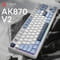 Фото - Клавиатура Ajazz AK870 V2 Flying Fish Switch White USB-C (AK870-V2-FF-BWB) | click.ua