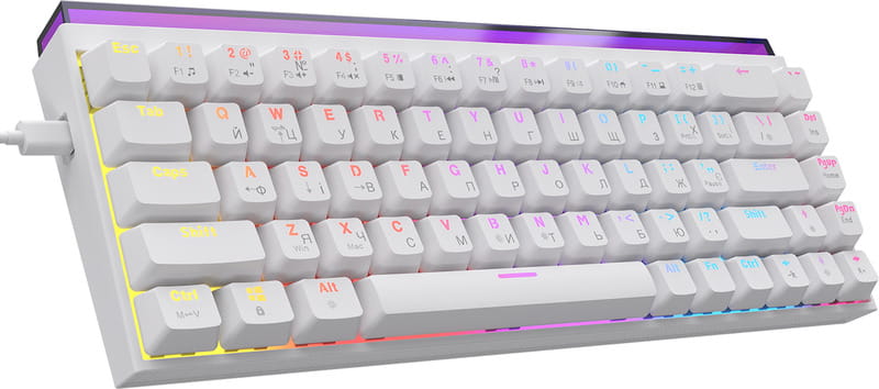 Клавіатура Ajazz NK68 Red Switch White USB-C (NK68-R-W)