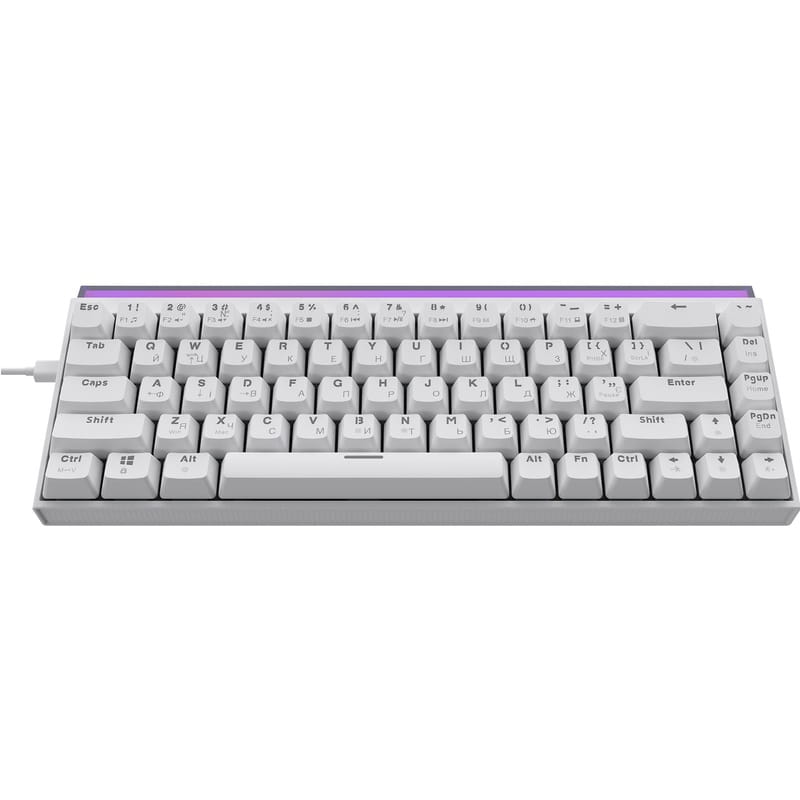 Клавіатура Ajazz NK68 Red Switch White USB-C (NK68-R-W)