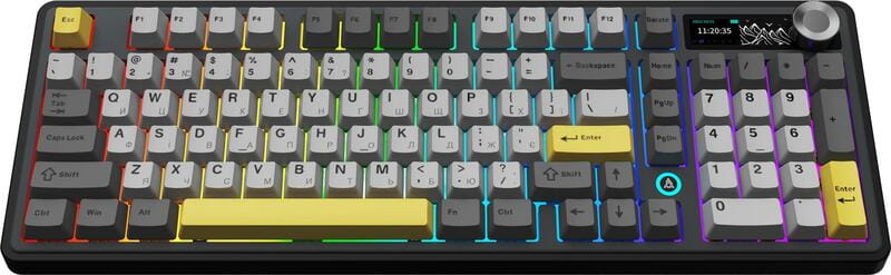 Клавіатура бездротова Ajazz AK980 V2 Gift Switch V2 Black (AK980-V2-G-BGY)
