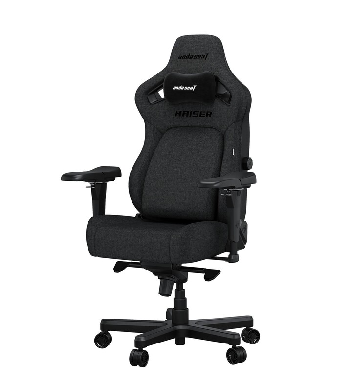Кресло для геймеров Anda Seat Kaiser 4 Size L Dark Grey Fabric (AD12YDDC-L-20-GB-CF)