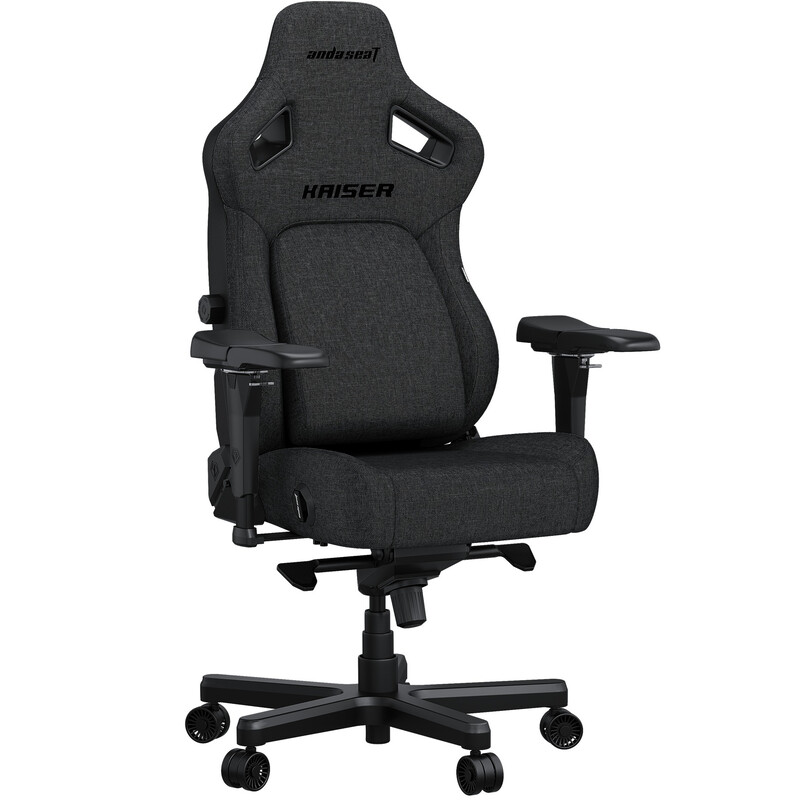 Кресло для геймеров Anda Seat Kaiser 4 Size L Dark Grey Fabric (AD12YDDC-L-20-GB-CF)