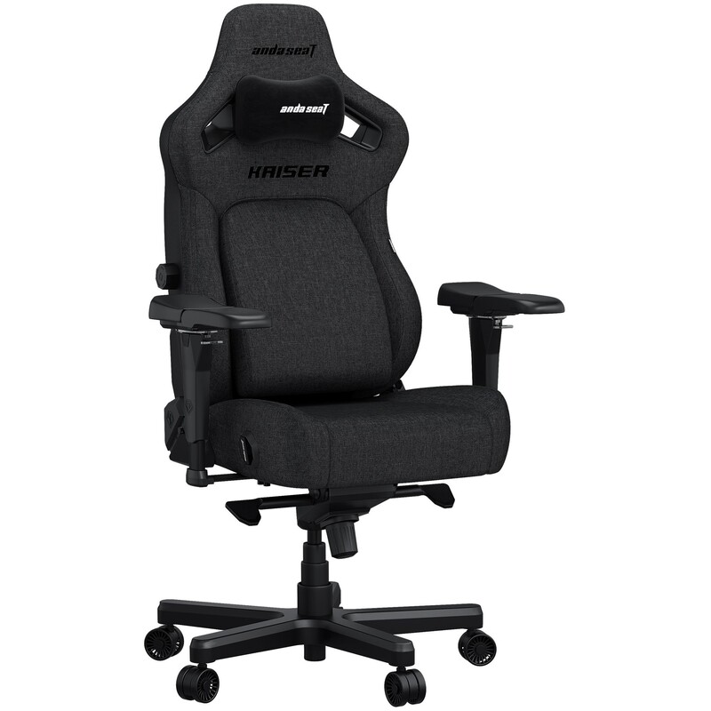 Кресло для геймеров Anda Seat Kaiser 4 Size L Dark Grey Fabric (AD12YDDC-L-20-GB-CF)
