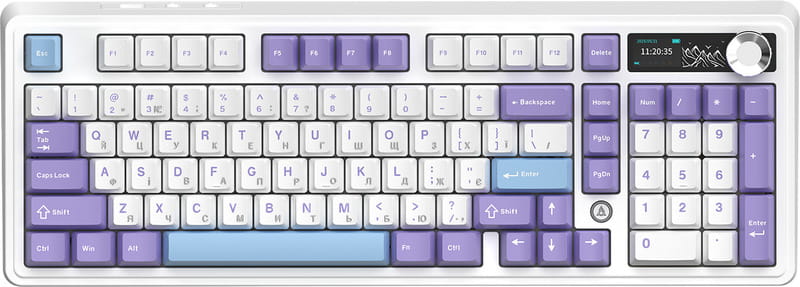 Клавіатура бездротова Ajazz AK980 V2 Gift Switch V2 White (AK980-V2-G-PWB)